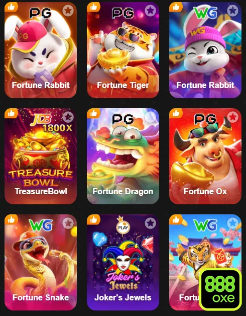 Interface do 888oxe destacando jogos e segurança